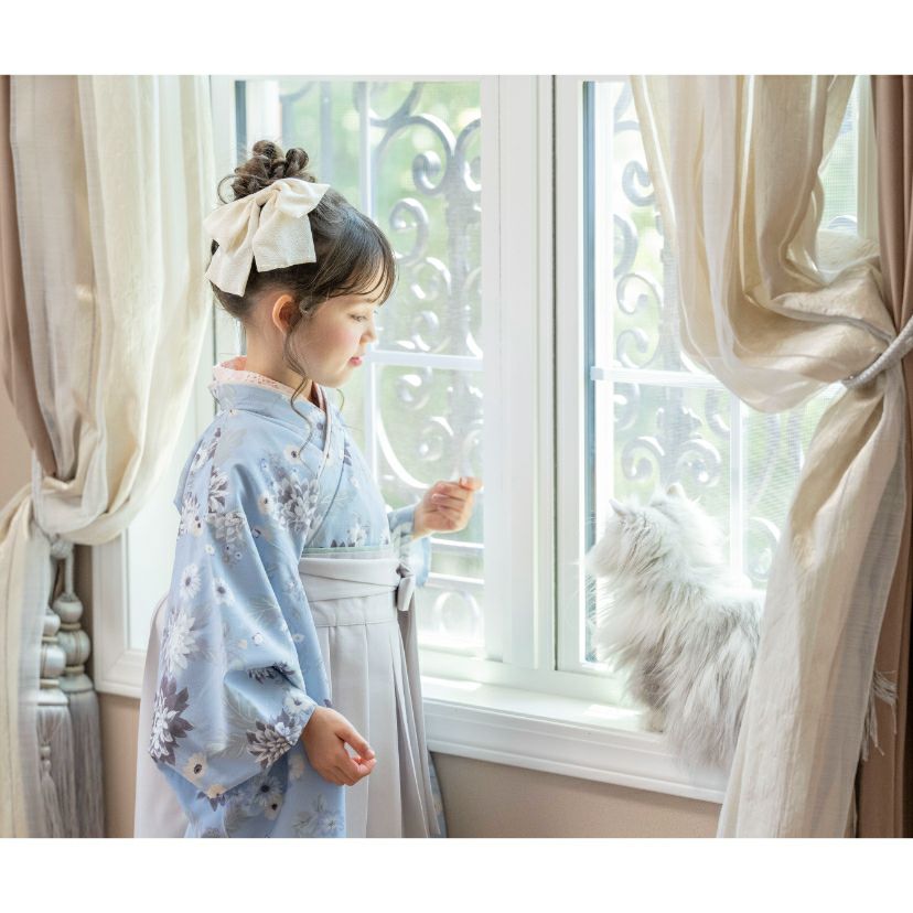 ちりめんリボンヘアクリップ大きめ和髪飾りキッズおしゃれ和装アクセサリーヘアアクセサリー