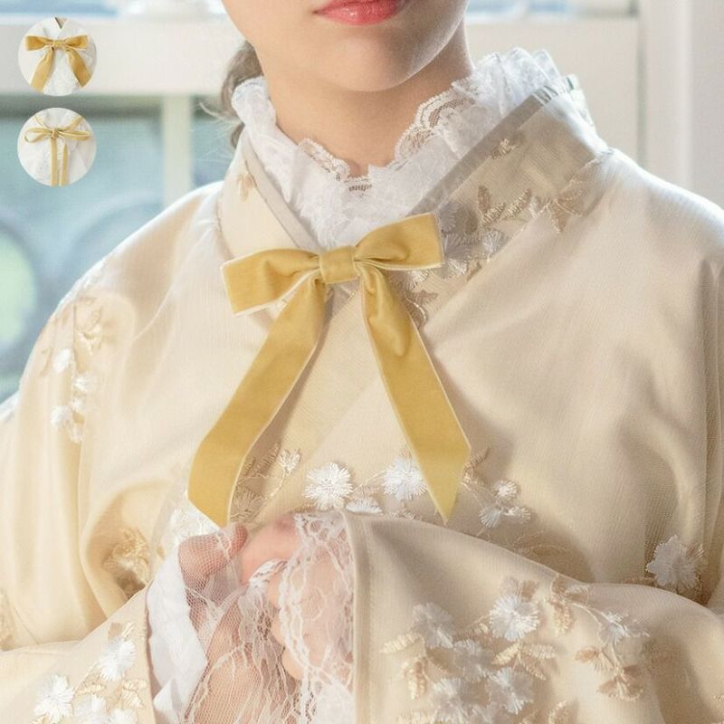 最終値下げ！キャサリンコテージ 女の子袴 130cm 肌襦袢 半襦袢 125cm 送料無料ベロアリボン付き レース半襦袢 卒業式袴 着物用肌着