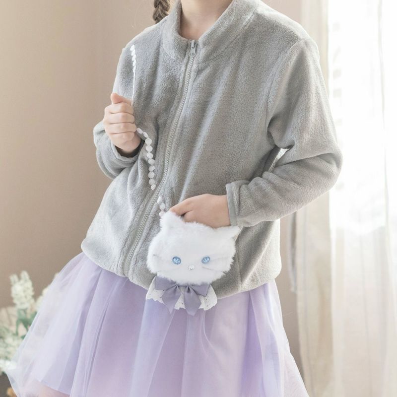 キャサリン様 点おまとめ 送料無料【超目玉セール】アウター 白猫ポシェットフリース