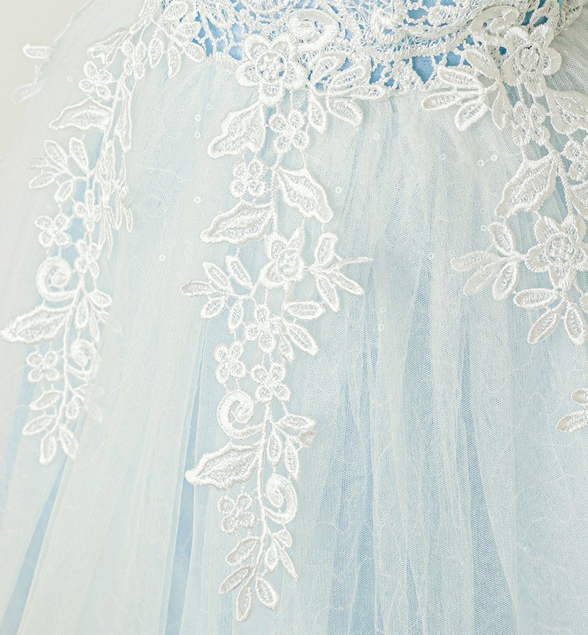 キッズドレスケミカルレースドレスミディ丈フォーマル発表会結婚式子供ドレス