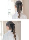 ベロアリボンヘアクリップ