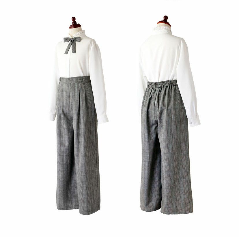 入学式女の子スーツ丸襟チェックワンピース＆ノーカラーボレロアンサンブルセットアップ白ベージュ水色フォーマル女子スーツ