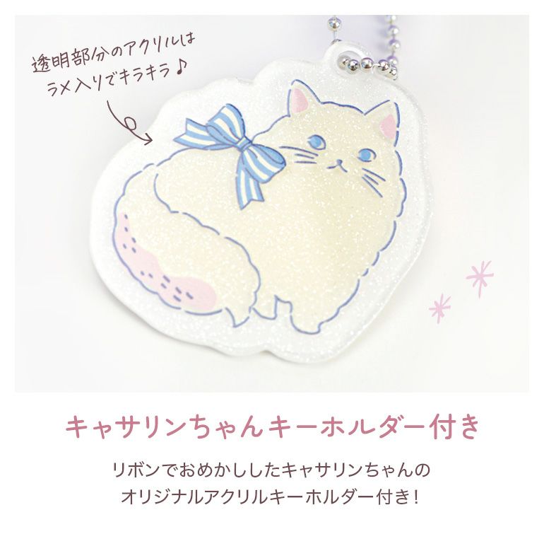 プールバッグビニールバッグ猫柄リボン柄