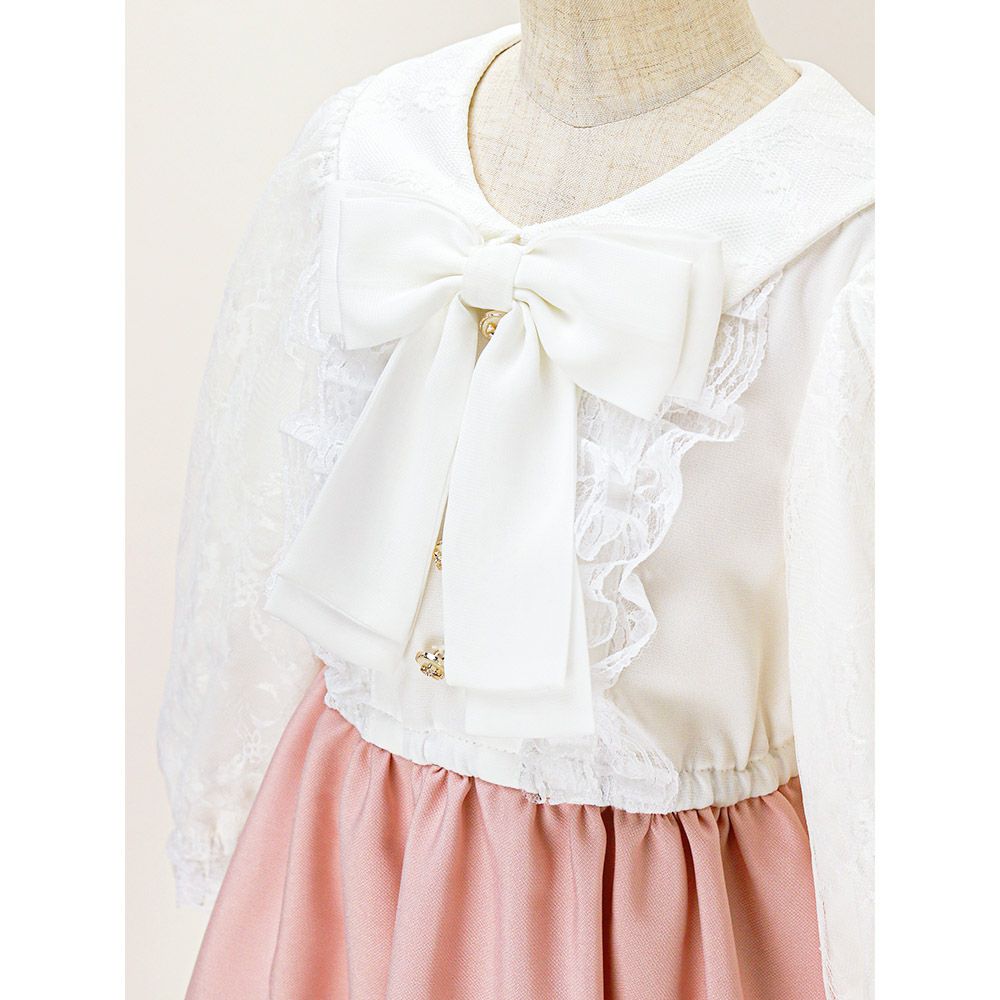 レーススリーブワンピース