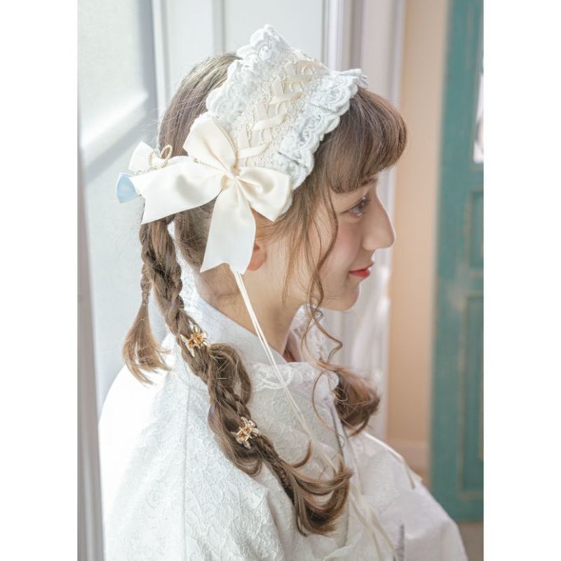 レースアップリボンヘッドドレス アクセサリー ヘアアクセサリー その他アクセサリー キャサリンコテージ TAK