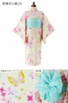 浴衣子供女の子キッズ・ジュニア・ベビーセパレートキャサリンオリジナル和柄がかわいい2ピース浴衣セット（ワンピース・上衣・兵児帯）[90100110120130140150160cm紺黒ピンク椿朝顔猫]夏花火大