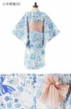 浴衣子供女の子キッズ・ジュニア・ベビーセパレートキャサリンオリジナル和柄がかわいい2ピース浴衣セット（ワンピース・上衣・兵児帯）[90100110120130140150160cm紺黒ピンク椿朝顔猫]夏花火大