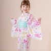 キャサリンオリジナル和柄2ピース浴衣セット【ワンピース+上衣】子供浴衣の紫陽花と蝶