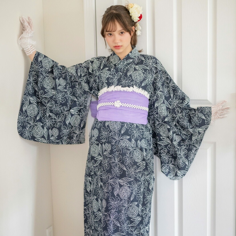 ワンピースになる2wayゆかたレディースサイズ