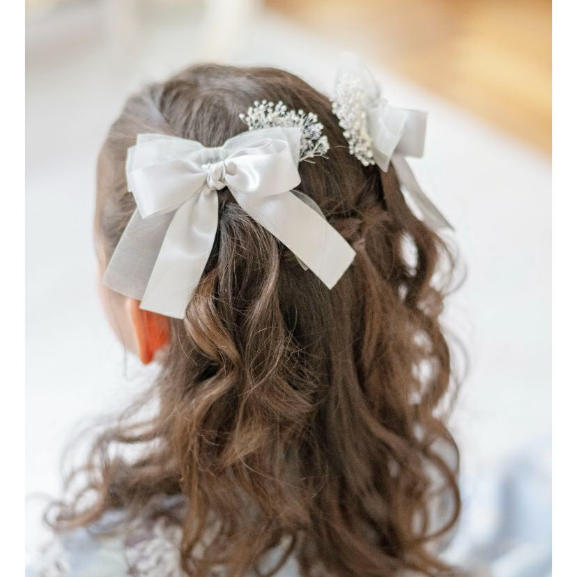 送料無料【超目玉セール】リボン＆フラワー Uピン ヘアアレンジセット