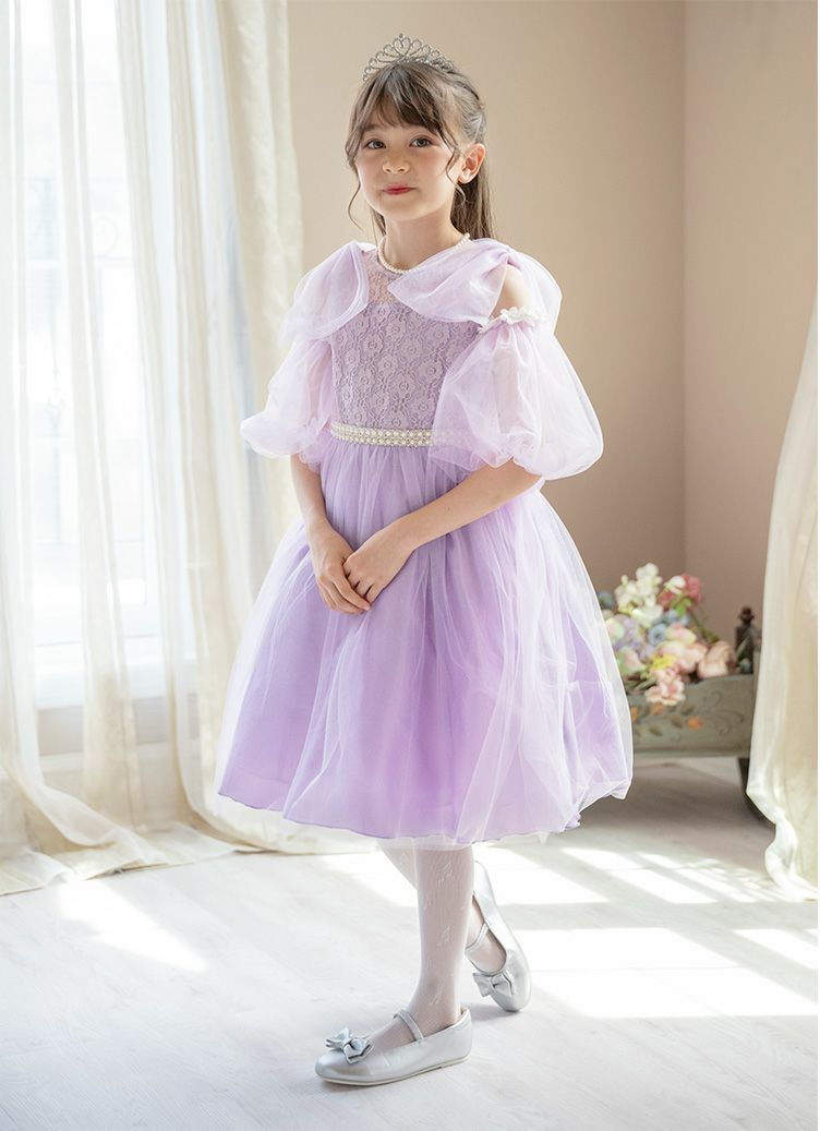 ふわふわつけ袖　リッチ映え！発表会や結婚式におしゃれなレースやチュールの付け袖　キッズドレススタイルをエレガントにアップデート