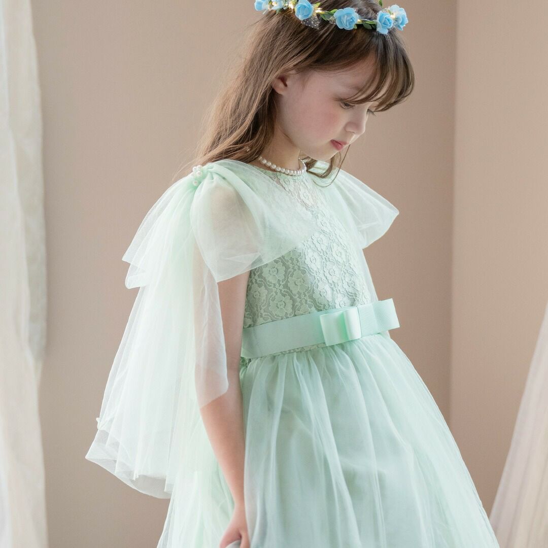 ふわふわつけ袖　リッチ映え！発表会や結婚式におしゃれなレースやチュールの付け袖　キッズドレススタイルをエレガントにアップデート