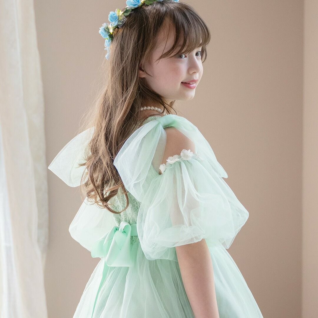 ふわふわつけ袖　リッチ映え！発表会や結婚式におしゃれなレースやチュールの付け袖　キッズドレススタイルをエレガントにアップデート