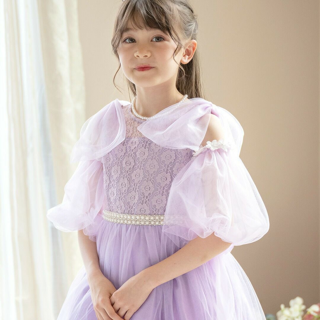 ふわふわつけ袖　リッチ映え！発表会や結婚式におしゃれなレースやチュールの付け袖　キッズドレススタイルをエレガントにアップデート