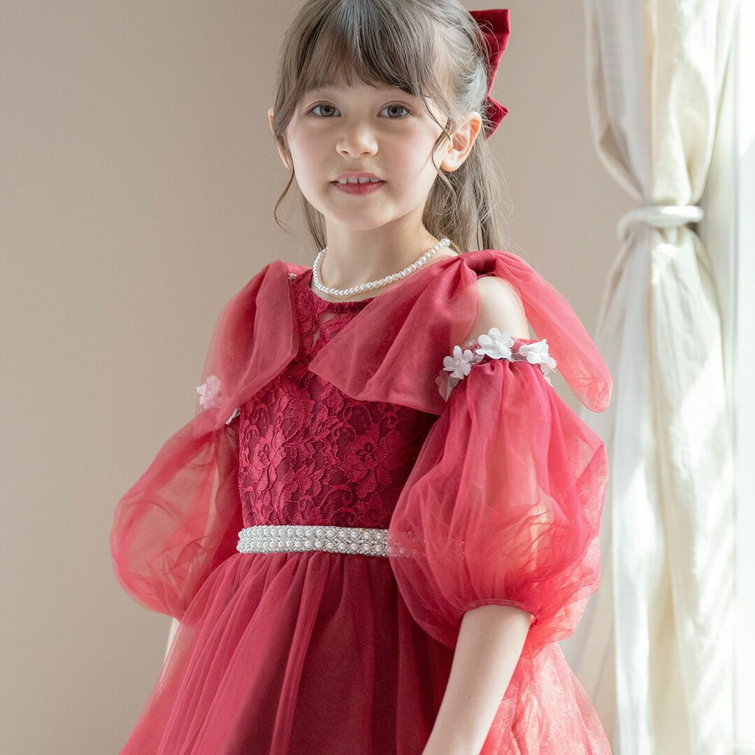 ふわふわつけ袖　リッチ映え！発表会や結婚式におしゃれなレースやチュールの付け袖　キッズドレススタイルをエレガントにアップデート