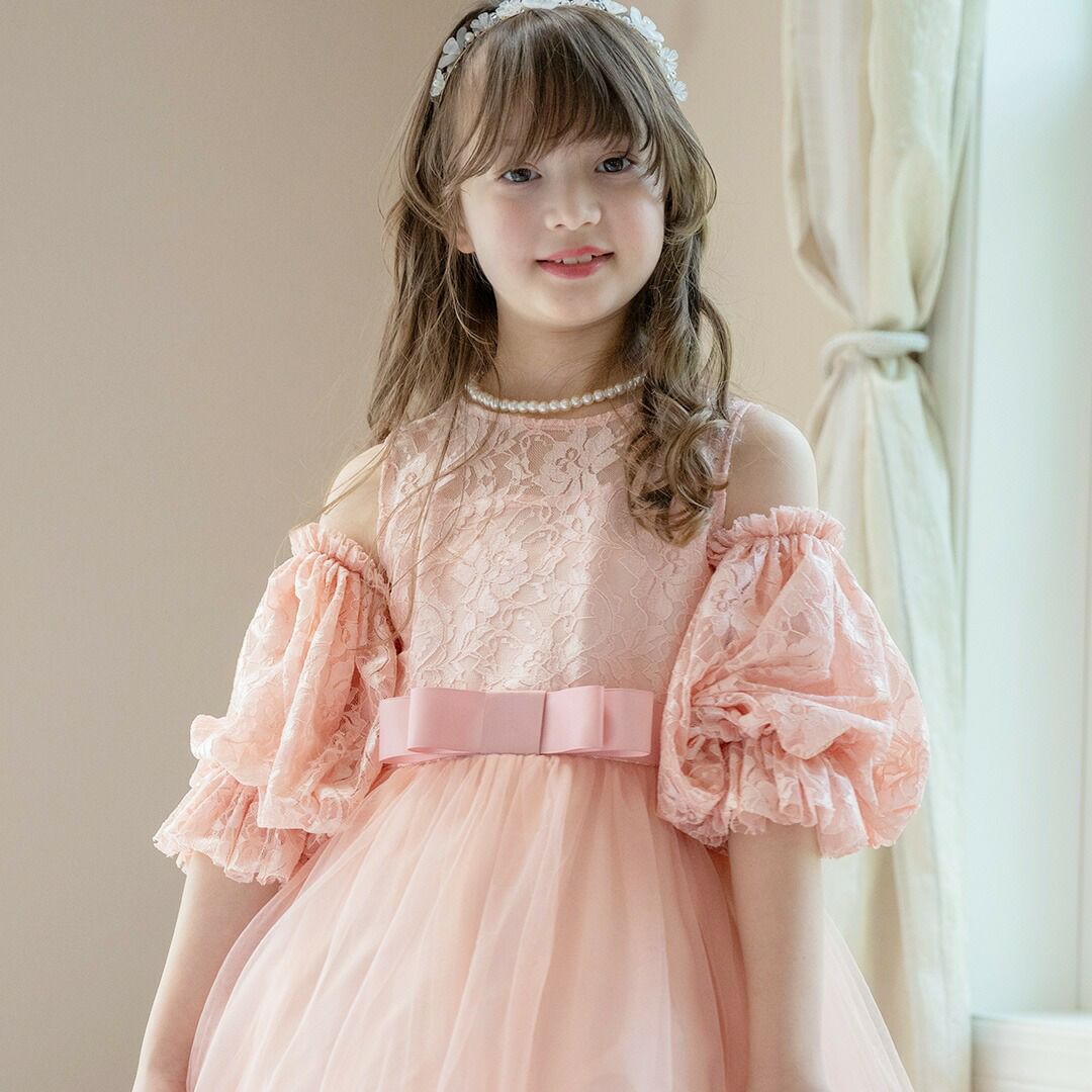 ふわふわつけ袖　リッチ映え！発表会や結婚式におしゃれなレースやチュールの付け袖　キッズドレススタイルをエレガントにアップデート