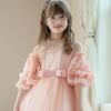 ふわふわつけ袖　リッチ映え！発表会や結婚式におしゃれなレースやチュールの付け袖　キッズドレススタイルをエレガントにアップデート