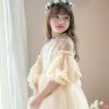 ふわふわつけ袖　リッチ映え！発表会や結婚式におしゃれなレースやチュールの付け袖　キッズドレススタイルをエレガントにアップデート