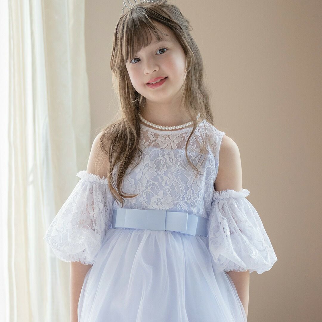 ふわふわつけ袖　リッチ映え！発表会や結婚式におしゃれなレースやチュールの付け袖　キッズドレススタイルをエレガントにアップデート