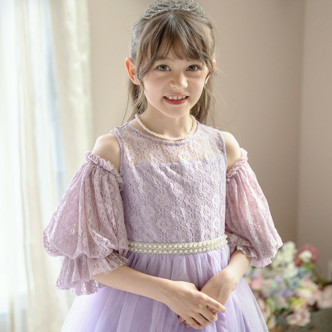 ふわふわつけ袖　リッチ映え！発表会や結婚式におしゃれなレースやチュールの付け袖　キッズドレススタイルをエレガントにアップデート