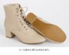 送料無料23-25cm【超目玉処分SALE】レースアップヒールブーツ袴ブーツ編み上げブーツ太めヒール6cmヒール6ホールベージュ和装履物フォーマルカジュアル女の子キッズジュニアTAKキャサリンコテージ
