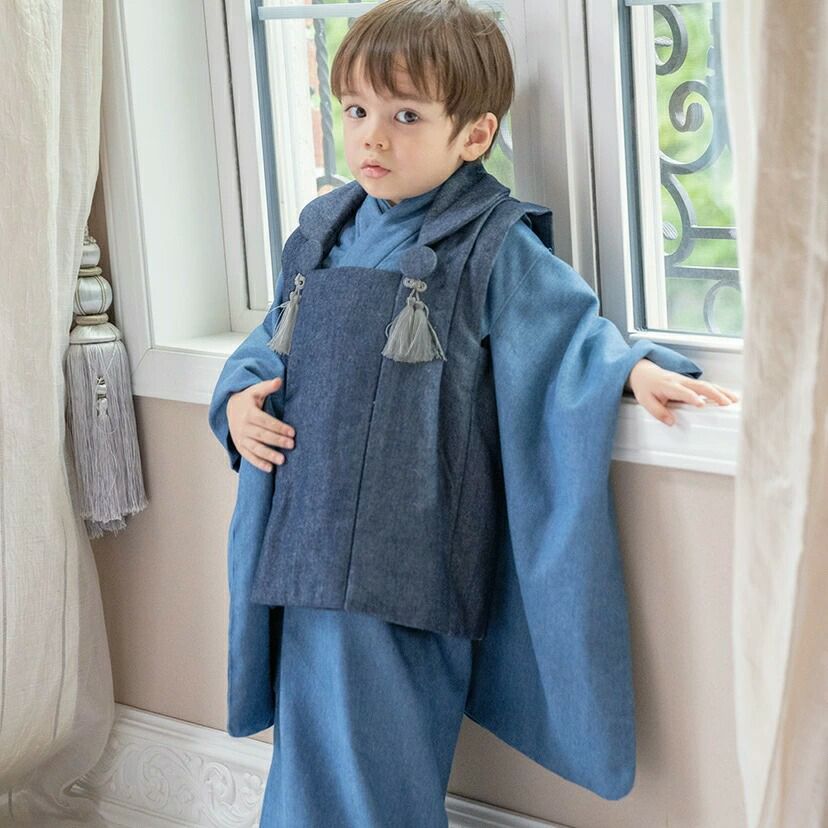 卒業式男の子袴着付カンタン羽織袴セットTAK和装七五三着物男児小学校卒園式紋付無地花柄キッズキャサリンコテージ/送料無料