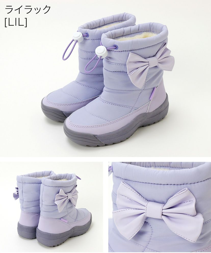 送料無料目玉スノーブーツ収納式スパイク付き女の子カジュアルブーツウィンターブーツキッズジュニア防滑防寒靴雪雪靴ミドル丈裏起毛キャサリンコテージTAK