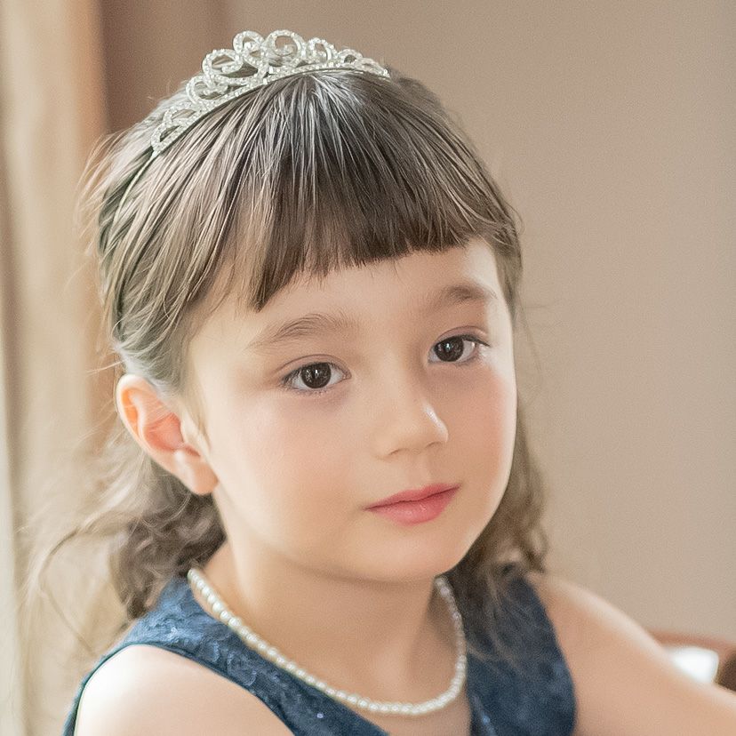 キッズプリンセスティアラ カチューシャティアラ ヘアアクセサリー ヘッドアクセサリー