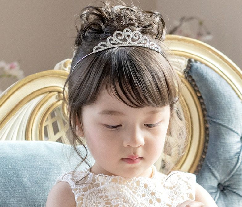 キッズプリンセスティアラ カチューシャティアラ ヘアアクセサリー ヘッドアクセサリー