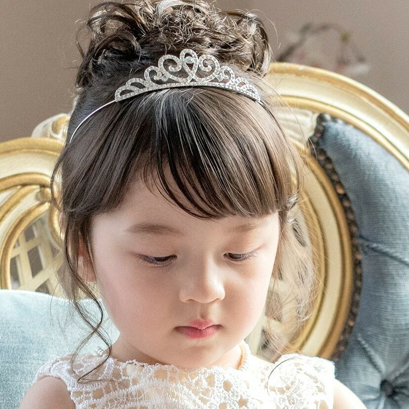 キッズプリンセスティアラ カチューシャティアラ ヘアアクセサリー ヘッドアクセサリー