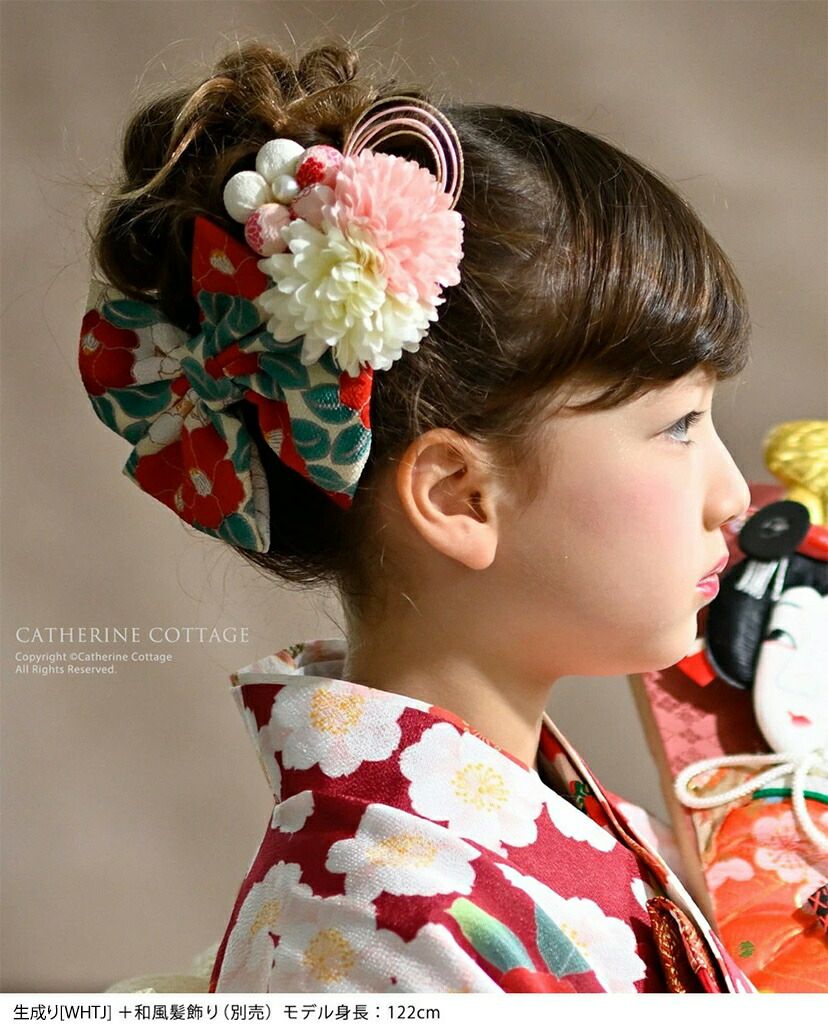 椿ハイカラさんリボンクリップちりめん和装ヘアアクセサリー【一部色超目玉セール】和風髪飾り着物袴浴衣和服かわいいヘア卒業式ヘアアレンジTAK七五三和装アクセサリー