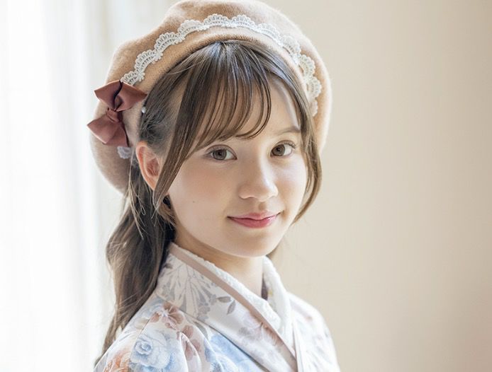 小さなリボンをあしらった正面デザインのベレー帽 キャサリンコテージ