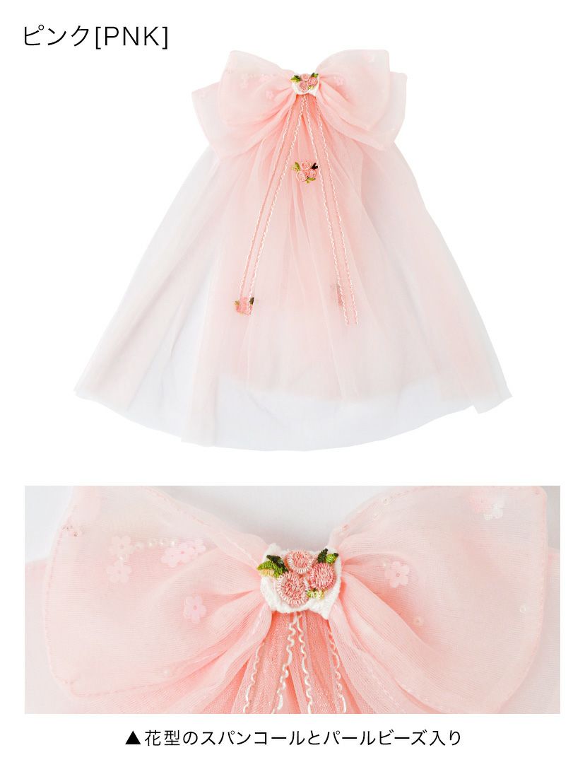 ビッグレースリボンヘアクリップ白アクセサリーヘアアクセサリーYUP6