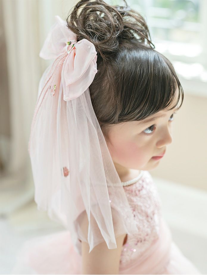 ビッグレースリボンヘアクリップ白アクセサリーヘアアクセサリーYUP6