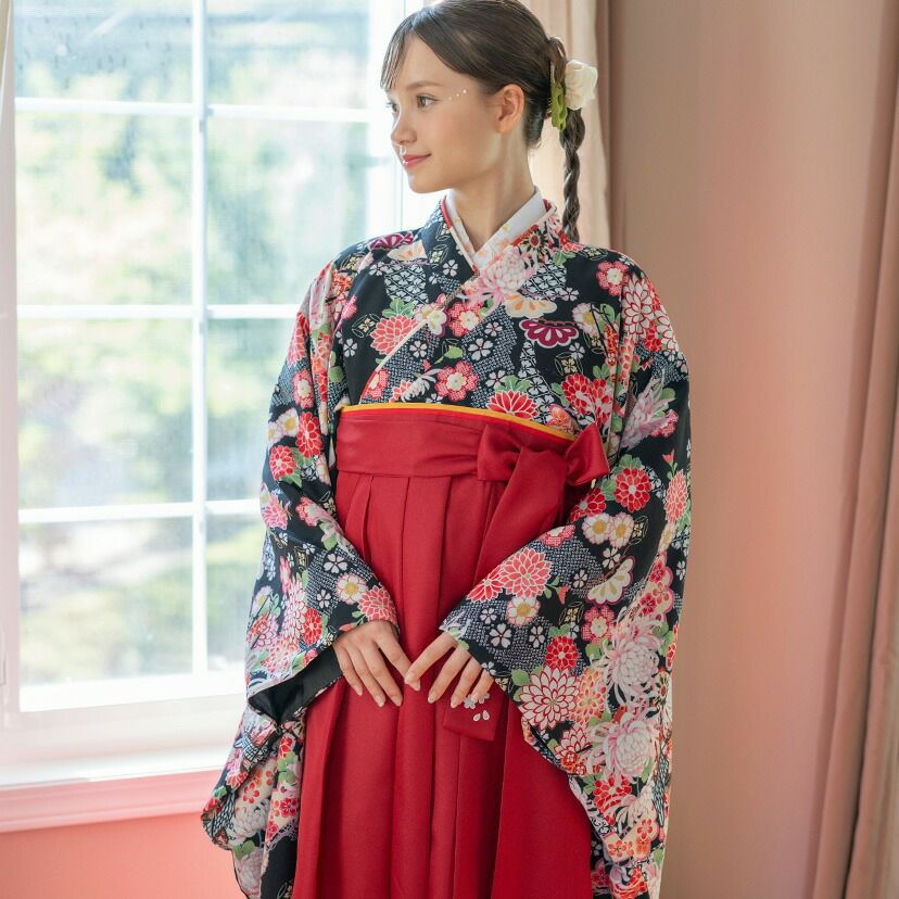 【美品】キャサリンコテージ　卒業式　袴　150cm オールインワン 送料無料【卒服セール超目玉】袴一体型オールインワン 脇ファスナー袴