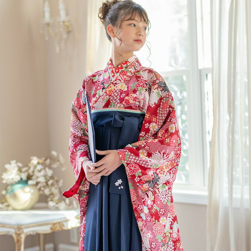 送料無料【卒服セール超目玉】袴一体型オールインワン 脇ファスナー袴