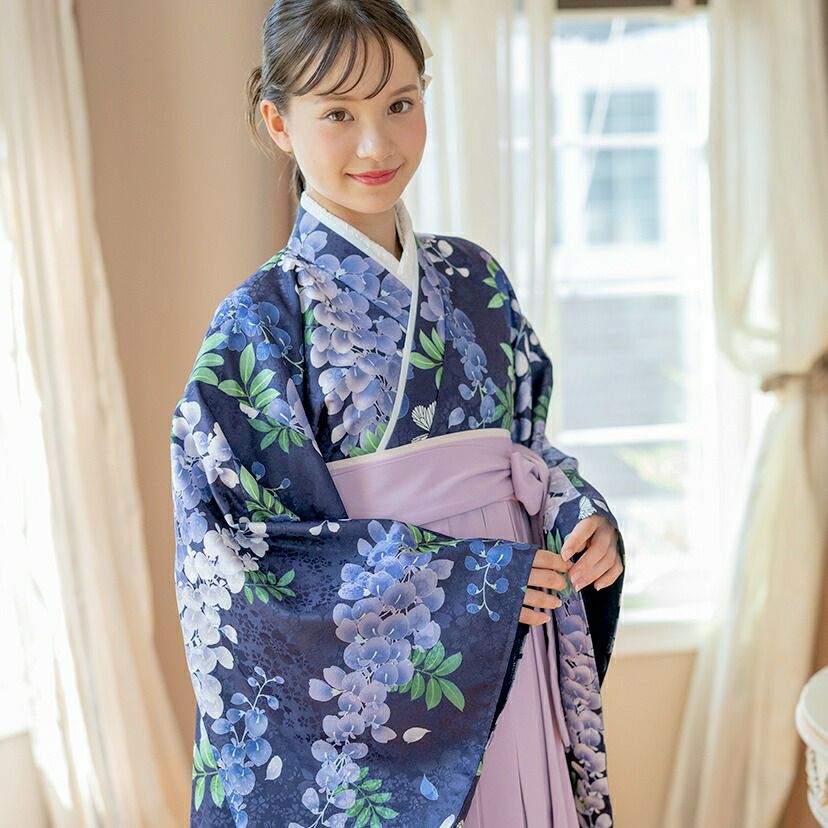 送料無料【卒服セール超目玉】卒業式 卒園式 袴一体型着物ワンピース